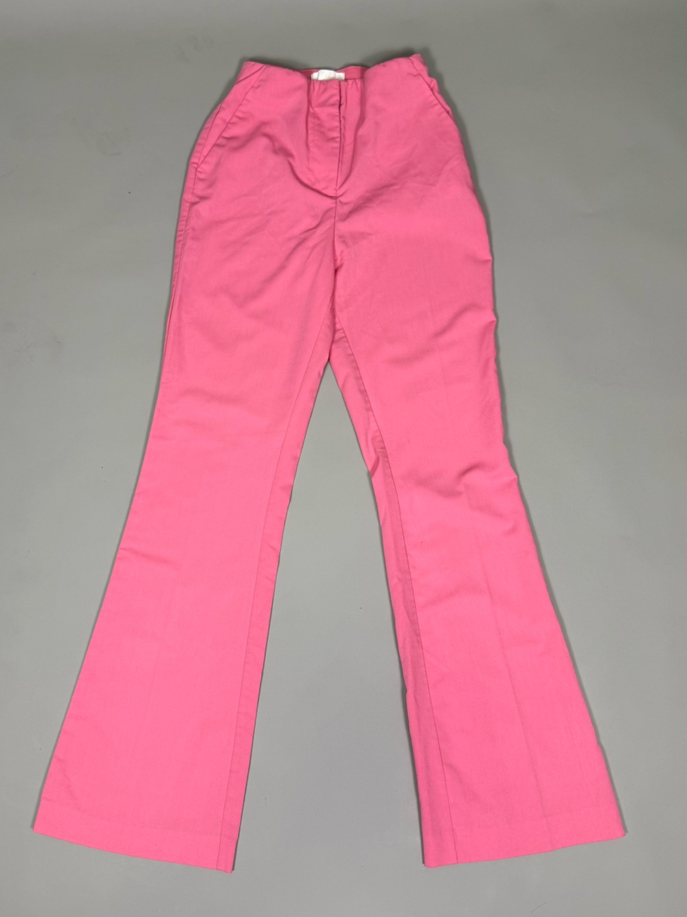 H&M Neon Pink Flare Pants Women’s US 2 EUR 34 Stretch High Rise Bootcut #15